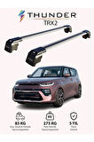 KIA SOUL 2020-Sonrası TRX2 Thunder Carrier Kilitli Ara Atkı Taşıyıcı Tavan Barı Gri
