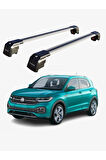 VOLKSWAGEN T-CROSS 2019-Sonrası TRX2 Thunder Carrier Kilitli Ara Atkı Taşıyıcı Tavan Barı Gri