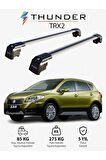 SUZUKI SX4 S-CROSS 2014-2021 TRX2 Thunder Carrier Kilitli Ara Atkı Taşıyıcı Tavan Barı Gri