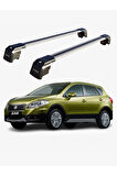 SUZUKI SX4 S-CROSS 2014-2021 TRX2 Thunder Carrier Kilitli Ara Atkı Taşıyıcı Tavan Barı Gri