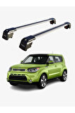 KIA SOUL 2014-2019 TRX2 Thunder Carrier Kilitli Ara Atkı Taşıyıcı Tavan Barı Gri