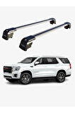 GMC YUKON 2015-2020 TRX2 Thunder Carrier Kilitli Ara Atkı Taşıyıcı Tavan Barı Gri