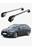 SEAT LEON ST 2021-Sonrası TRX2 Thunder Carrier Kilitli Ara Atkı Taşıyıcı Tavan Barı Gri
