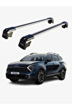 KIA SPORTAGE X-LINE 2022-Sonrası TRX2 Thunder Carrier Kilitli Ara Atkı Taşıyıcı Tavan Barı Gri