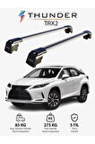 LEXUS RXL 2018-Sonrası TRX2 Thunder Carrier Kilitli Ara Atkı Taşıyıcı Tavan Barı Gri