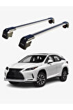 LEXUS RXL 2018-Sonrası TRX2 Thunder Carrier Kilitli Ara Atkı Taşıyıcı Tavan Barı Gri