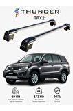 SUZUKI ESCUDO 2015-Sonrası TRX2 Thunder Carrier Kilitli Ara Atkı Taşıyıcı Tavan Barı Gri