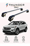 HYUNDAI SANTA FE 2013-2018 TRX2 Thunder Carrier Kilitli Ara Atkı Taşıyıcı Tavan Barı Gri