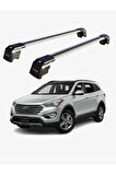 HYUNDAI SANTA FE 2013-2018 TRX2 Thunder Carrier Kilitli Ara Atkı Taşıyıcı Tavan Barı Gri