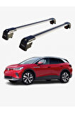 VOLKSWAGEN ID.4 2021-Sonrası TRX2 Thunder Carrier Kilitli Ara Atkı Taşıyıcı Tavan Barı Gri