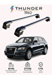 AUDI Q5 2009-2017 TRX2 Thunder Carrier Kilitli Ara Atkı Taşıyıcı Tavan Barı Gri