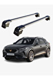 CUPRA FORMENTOR 2020-Sonrası TRX2 Thunder Carrier Kilitli Ara Atkı Taşıyıcı Tavan Barı Gri