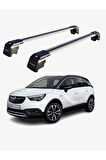 OPEL CROSSLAND 2020-Sonrası TRX2 Thunder Carrier Kilitli Ara Atkı Taşıyıcı Tavan Barı Gri