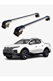 HYUNDAI SANTA CRUZ 2022-Sonrası TRX2 Thunder Carrier Kilitli Ara Atkı Taşıyıcı Tavan Barı Gri
