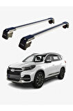 CHERY TIGGO 8 2018-Sonrası TRX2 Thunder Carrier Kilitli Ara Atkı Taşıyıcı Tavan Barı Gri