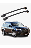 MITSUBISHI OUTLANDER SPORT 2010-2022 TRX2 Thunder Carrier Kilitli Ara Atkı Taşıyıcı Tavan Barı Gri