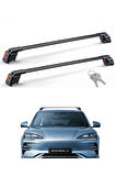 BYD Seal-U 2024 - Sonrası TRX2 Thunder Carrier Kilitli Ara Atkı Taşıyıcı Tavan Barı Siyah