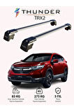 HONDA CR-V 2012-2018 TRX2 Thunder Carrier Kilitli Ara Atkı Taşıyıcı Tavan Barı Siyah