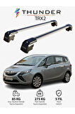 OPEL ZAFIRA FAMILY C 2011-2014 TRX2 Thunder Carrier Kilitli Ara Atkı Taşıyıcı Tavan Barı Siyah