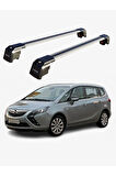 OPEL ZAFIRA FAMILY C 2011-2014 TRX2 Thunder Carrier Kilitli Ara Atkı Taşıyıcı Tavan Barı Siyah