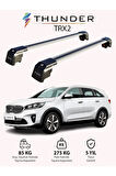 KIA SORENTO PRIME 2015-2020 TRX2 Thunder Carrier Kilitli Ara Atkı Taşıyıcı Tavan Barı Siyah