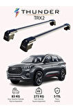 CHERY TIGGO 7 PRO 2020-Sonrası TRX2 Thunder Carrier Kilitli Ara Atkı Taşıyıcı Tavan Barı Siyah