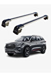 CHERY TIGGO 7 PRO 2020-Sonrası TRX2 Thunder Carrier Kilitli Ara Atkı Taşıyıcı Tavan Barı Siyah