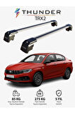FIAT TIPO 2015-Sonrası TRX2 Thunder Carrier Kilitli Ara Atkı Taşıyıcı Tavan Barı Siyah