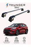 FORD KUGA 2020-Sonrası TRX2 Thunder Carrier Kilitli Ara Atkı Taşıyıcı Tavan Barı Siyah