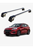 FORD KUGA 2020-Sonrası TRX2 Thunder Carrier Kilitli Ara Atkı Taşıyıcı Tavan Barı Siyah