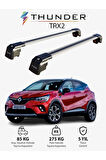 RENAULT CAPTUR 2020-Sonrası TRX2 Thunder Carrier Kilitli Ara Atkı Taşıyıcı Tavan Barı Siyah