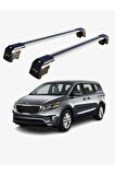 KIA SEDONA 2015-2021 TRX2 Thunder Carrier Kilitli Ara Atkı Taşıyıcı Tavan Barı Siyah
