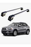 MITSUBISHI OUTLANDER 2013-2021 TRX2 Thunder Carrier Kilitli Ara Atkı Taşıyıcı Tavan Barı Siyah