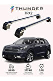KIA NIRO 2017-2022 TRX2 Thunder Carrier Kilitli Ara Atkı Taşıyıcı Tavan Barı Siyah