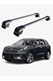 KIA NIRO 2017-2022 TRX2 Thunder Carrier Kilitli Ara Atkı Taşıyıcı Tavan Barı Siyah