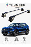 SEAT TARRACO 2019-Sonrası TRX2 Thunder Carrier Kilitli Ara Atkı Taşıyıcı Tavan Barı Siyah