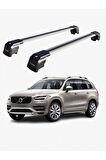 VOLVO XC90 2015-Sonrası TRX2 Thunder Carrier Kilitli Ara Atkı Taşıyıcı Tavan Barı Siyah