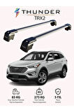 HYUNDAI SANTA FE 2013-2018 TRX2 Thunder Carrier Kilitli Ara Atkı Taşıyıcı Tavan Barı Siyah