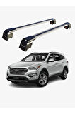 HYUNDAI SANTA FE 2013-2018 TRX2 Thunder Carrier Kilitli Ara Atkı Taşıyıcı Tavan Barı Siyah
