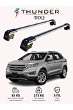 FORD EDGE 2015-Sonrası TRX2 Thunder Carrier Kilitli Ara Atkı Taşıyıcı Tavan Barı Siyah