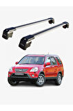 HONDA CR-V 2002-2006 TRX2 Thunder Carrier Kilitli Ara Atkı Taşıyıcı Tavan Barı Siyah