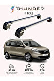 DACIA LODGY 2012-Sonrası TRX2 Thunder Carrier Kilitli Ara Atkı Taşıyıcı Tavan Barı Siyah