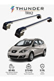 SEAT ALTEA XL 2006-2015 TRX2 Thunder Carrier Kilitli Ara Atkı Taşıyıcı Tavan Barı Siyah