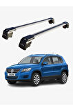 VOLKSWAGEN TIGUAN 2007-2016 TRX2 Thunder Carrier Kilitli Ara Atkı Taşıyıcı Tavan Barı Siyah