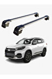CHERY TIGGO 8 2018-Sonrası TRX2 Thunder Carrier Kilitli Ara Atkı Taşıyıcı Tavan Barı Siyah