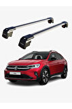 VOLKSWAGEN TAIGO 2021-Sonrası TRX2 Thunder Carrier Kilitli Ara Atkı Taşıyıcı Tavan Barı Siyah