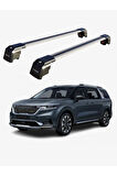 KIA GRAND SEDONA 2015-2021 TRX2 Thunder Carrier Kilitli Ara Atkı Taşıyıcı Tavan Barı Siyah
