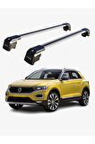 VOLKSWAGEN T-ROC 2017-Sonrası TRX2 Thunder Carrier Kilitli Ara Atkı Taşıyıcı Tavan Barı Siyah