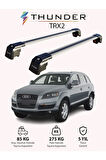 AUDI Q7 2006-2015 TRX2 Thunder Carrier Kilitli Ara Atkı Taşıyıcı Tavan Barı Siyah