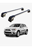 MITSUBISHI OUTLANDER SPORT 2010-2022 TRX2 Thunder Carrier Kilitli Ara Atkı Taşıyıcı Tavan Barı Siyah